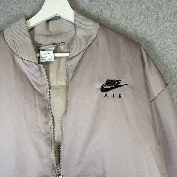 Nike Air Therma-Fit Women’s Bomber Jacket Size XL extra Large Gray DD4640-033 NW - Picture 3 of 11
